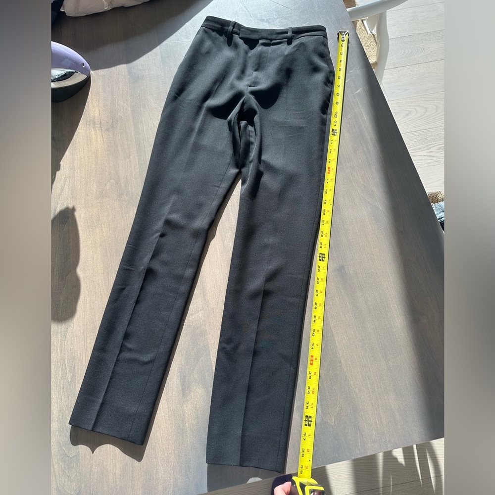 Celine black grain de poudre pants 34